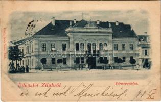 1899 (Vorläufer) Zilah, Zalau; Vármegyeháza. Seres Samu kiadása / county hall (EK)