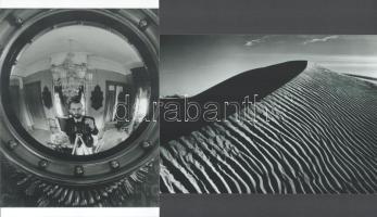 cca 1938 Ansel Adams (1902-1984) amerikai fotográfus felvételei (Önarckép; Homokdűne), 2 db modern nagyítás, jelzés nélkül, 21x15 cm és 15x21 cm