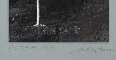 Markovics Ferenc (1936-2019): Kis életek 1959. Keretben, jelzett, 38x18 cm, 55x33 cm