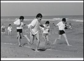 1964 A Beatles együttes tagjai Miami Beach-en, 1 db modern nagyítás, jelzés nélkül, 15x21 cm