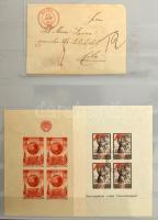 Svájci levél 1841 + 2 db régi szovjet blokk