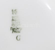 Zsolnay Kassa emlék bögre, jelzett, sérüléssel, m: 9 cm