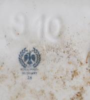 Hollóházi Magyar Honvédség Nyugállományúak Klubja tálka, jelzett, kis kopással, 14x12 cm