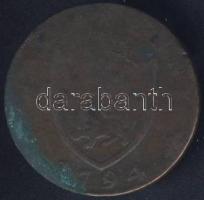 Nagy-Britannia/Lancashire 1794. 1/2P John of Gaunt T:4