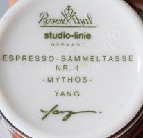 Rosenthal Studio-Line "Mythos" kávés csésze alátéttel. Nr. 4, designer: Frogen Yang (1953-...