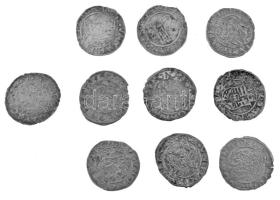1526-1564 I. Ferdinánd Ag Dénár tétel (10x), főként Unger II.:745.a + 748.a típusok T:XF,VF patina 1526-1564 Ferdinand I Ag Denar lot (10x), mainly Unger II.:745.a + 748.a types C:XF,VF patina