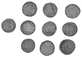 I. Ferdinánd (1526-1564) Dénár tétel (10x), főként Unger II.:745.a + 748.a típusok T:XF,VF,patina Hungary / Ferdinand I (1526-1564) Denar lot (10x), mainly Unger II.:745.a + 748.a issues C:XF,VF,patina