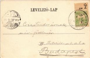 1904 Brassó, Kronstadt, Brasov; Főreáliskola, Református templom. H. Zeidner kiadása / school, Calvi...