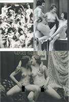 cca 1920 "Párizsi erotika", 3 db modern nagyítás, jelzés nélkül, 15x21 cm és 15x10 cm