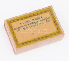 Teutsch Reinhold gyógyszertára a Magyar Koronához Mosonban doboz, 5,5x4 cm