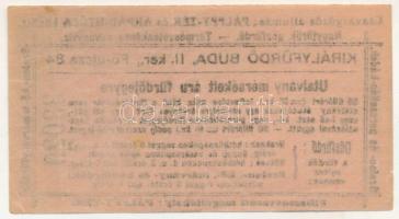 ~1900. Budapest ~1900. "Királyfürdő Buda II. ker., Fő-utcza 84 - Utalvány mérsékelt áru fürdője...