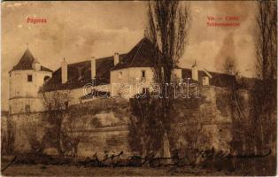 1915 Fogaras, Fagaras; vár, laktanya / Castel / Schlosskaserne / castle, K.u.K. military barracks (ragasztónyom / glue marks)