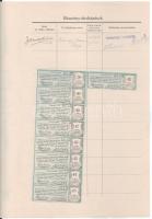 Románia / Kézdivásárhely 1926. "Kézdivásárhelyi Takarékpénztár" névre szóló részvénye 300L...