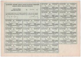 Románia / Bukarest 1922. "Zabolai Faipar Részvénytársaság" részvénye 200L értékben, szelvé...
