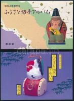 Japán 6 db klf modern blokk 2 dísztokban