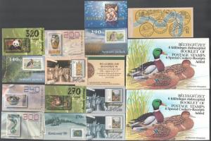 15 db bélyegfüzet + Récék füzet bélyegek nélkül