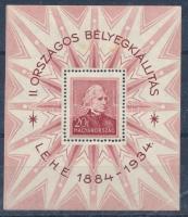 1934 LEHE blokk (20.000) (rozsda / stain)