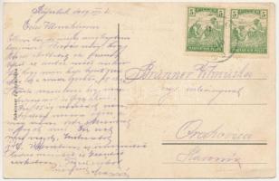 1917 Stájerlak, Steierdorf, Kirscha; Panur akna, Új vasúti hegyipálya Tilfa Panurhegyi részlet, ipar...