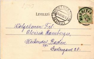 1905 Margitta, Marghita; látkép a Kálváriáról. Pollák Lajos kiadása / general view from the calvary ...