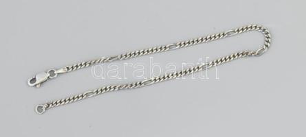 Ezüst(Ag) fantáziaszemes bokalánc, jelzett, h: 24 cm, nettó: 4,7 g