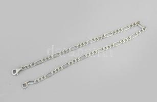 Ezüst(Ag) figaro bokalánc, jelzett, h: 23,5 cm, nettó: 1,9 g