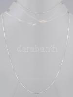 Ezüst(Ag) kígyó nyaklánc és karkötő, jelzett, h: 21 és 42 cm, nettó: 5,3 g