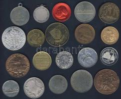 20db klf külföldi emlékérem, főleg német T:vegyes