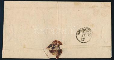 1872 Kőnyomat 3kr + Réznyomat 2kr vegyes bérmentesítésű levél "KŐHALOM / ERDÉLY" - "K...