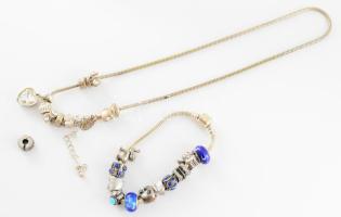 Pandora stílusú bizsu nyaklánc és karkötő