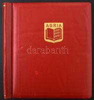20 osztott lapos, rugós Abria berakó piros borítóval, jó állapotban