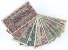 Vegyes 11db-os pengő és forint bankjegy tétel T:F