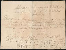 1786. dec. 22. Irsa (ma Albertirsa) Feljegyzések kihágásokról. Az előoldalon egy meg nem nevezett hölgy egy olyan férfi bújtat, aki megrongálta kutat. A hátoldalon pedig Kremezták Lesztákot vádolják, hogy kárt okoztak József zsidónak. Elmetszettek egy kötelet,  aminek a következtében dézsák törtek össze és a pálinkaházban 10 iccényi pálinkában okoztak kárt.