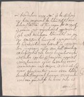 1755. nov. 29. Kislibercse ( ma Luborieeka, SK) Dubravicai Dubraviczky Péter levele sógorának Kubiny...