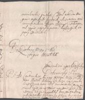 1755. nov. 29. Kislibercse ( ma Luborieeka, SK) Dubravicai Dubraviczky Péter levele sógorának Kubiny...