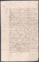 1715. márc. 21. Bagos (ma Hajdúbagos, Magyarország) Bihar vármegye nemessége előtt bemutatta a váradi káptalan előtt tett tiltakozását Fodor Pál és György. Az 1703. jan. 25-én kelt átírt irat tanulsága szerint a berettyóújfalusi szabad curialista nemesek: a Fodor testvérpár, Thuri Szabó János, Bacsó András és Orbán János tiltakozott, hogy a megnevezett helységről galántai herceg Esterházy Pál nádor (1635-1713) lemondott meg nem nevezett meghatalmazottjának javára. A befoglalt iratot Bakó János, a káptalan  nagyprépostja adta ki. A testvérpár a vármegye előtt tiltakozik és vallották, hogy a helységben található birtokokra törvényes alapokon álló jogaik vannak. A vármegye előtt kell tiltakozás a Bagoson tartott vármegyei közgyűlésen hangzottak el. Az iratot kiállította a vármegye jegyzője: Bárány Miklós és a vármegye papírfelzetes pecsétjével erősítette meg. A pecsét képe nehezen kivehető. Eredeti magyar és latin nyelvű irat három beírt oldallal.