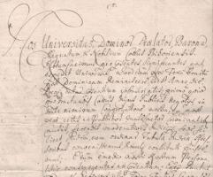 1715. márc. 21. Bagos (ma Hajdúbagos, Magyarország) Bihar vármegye nemessége előtt bemutatta a várad...