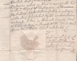 1715. márc. 21. Bagos (ma Hajdúbagos, Magyarország) Bihar vármegye nemessége előtt bemutatta a várad...