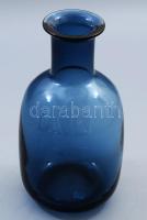 Murano anyagában kéken színezett váza, hibátlan, m: 21,5 cm