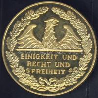 Németország DN "Helmut Kohl" aranyozott ffém emlékérem T:exPP