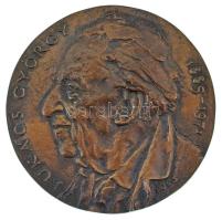 Kutas László (1936-) DN "Lukács György 1885-1971" egyoldalas, öntött bronz plakett (96mm) T:AU Hungary ND "György Lukács 1885-1971" one-sided, cast bronze commemorative medallion. Sign.: László Kutas (96mm) C:AU