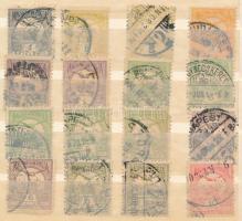 22 db Turul bélyeg szám- illetve csillagvízjellel, közte teljesek is