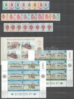 Isle of Man blokkok, sorok, portóbélyegek A/4-es berakólap mindkét oldalán (Mi EUR 92.-)