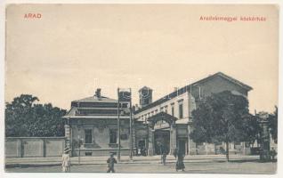 Arad, Arad vármegyei kórház. Pichler Sándor kiadása / Arad County hospital (ragasztónyom / glue marks)