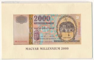 2000. 2000Ft "Millenium", "MM 0226505" eredeti díszcsomagolásban T:UNC Adamo F56A