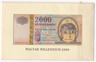 2000. 2000Ft "Millenium", "MM 0229594" eredeti díszcsomagolásban T:UNC Adamo F56A