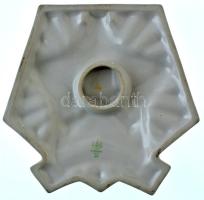 1970. "BM Határőrség" jelzett hollóházi porcelán plakett (151x158mm) T:AU