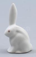 Herendi fülelő nyúl. Jelzett, hibátlan, m: 6 cm