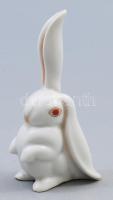 Herendi nyúl. Jelzett, hibátlan, m: 10,5 cm