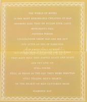 A Soldier's Reader. A volume containing four hundred thousand words of select literary entertainment for the American soldier on the ground or in the air. Edited by George Macy for. New York, (1943.), The Heritage Press, XV+1+751 p. Angol nyelven. Kiadói egészvászon-kötés.