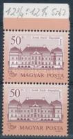 1987 Kastélyok (II.) 50Ft ívszéli pár Sihl papíron 12 3/4:12 1/4 fogazással (14.000)